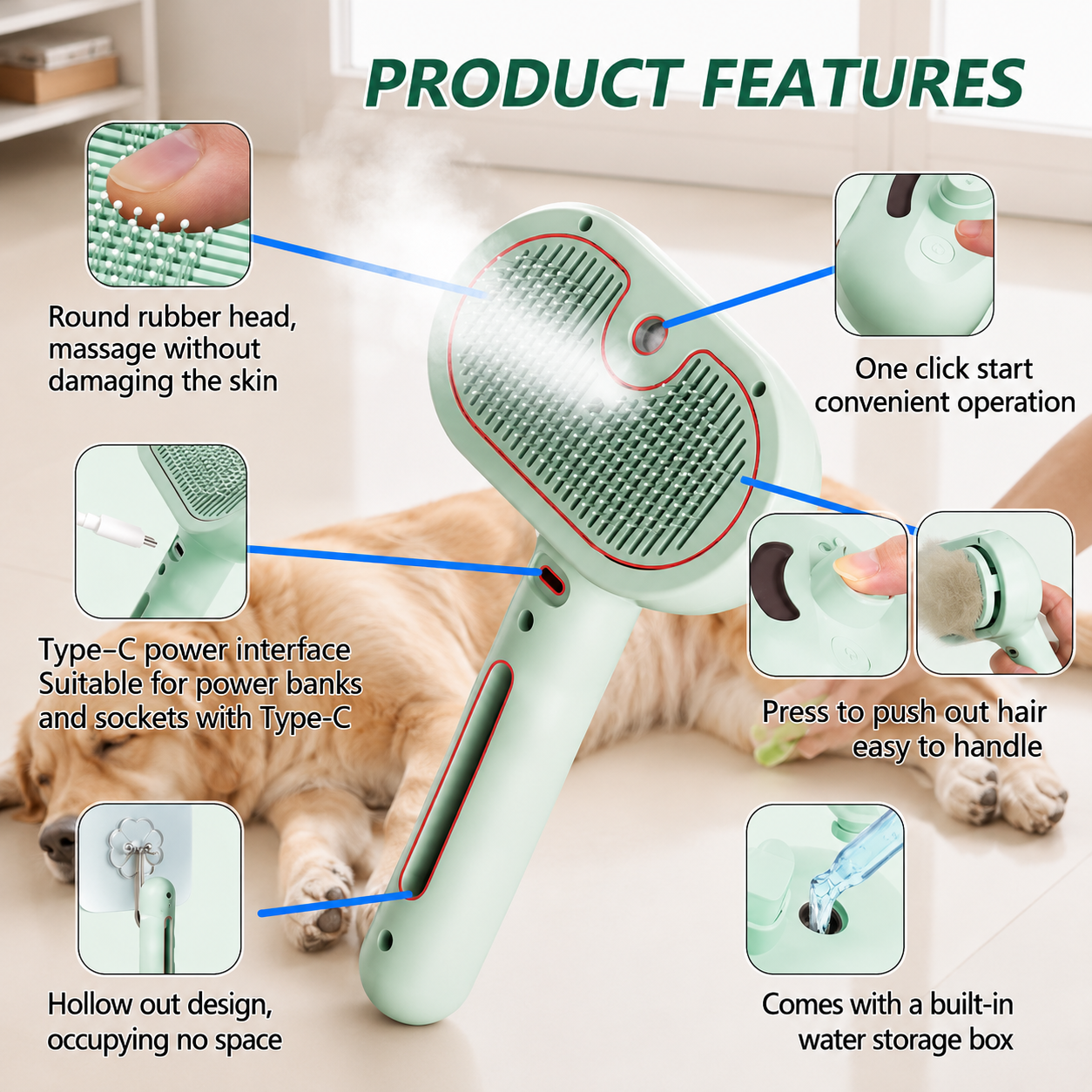 PurePaw™ Steam Brush